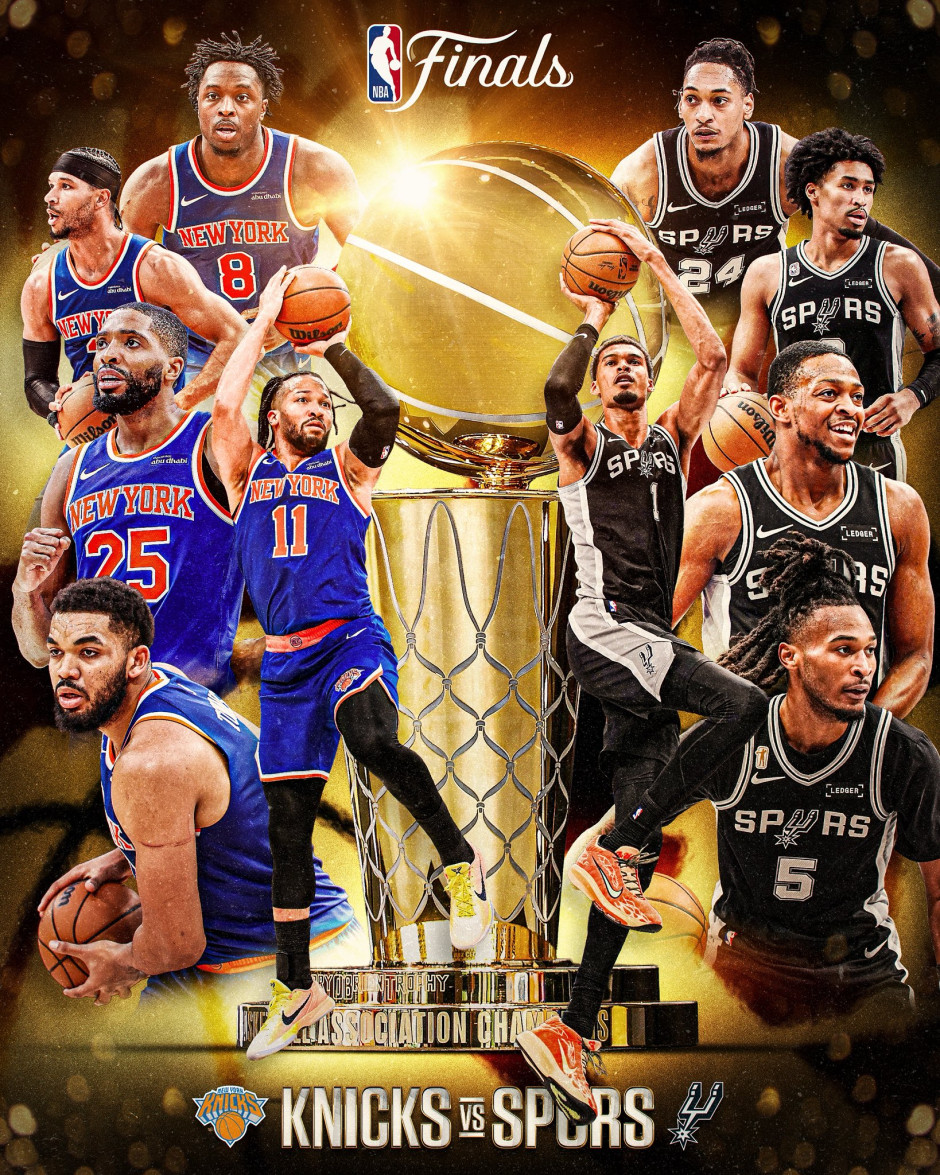 NBA总决赛对阵表最新 马刺铁血防守遇上尼克斯体能优势 附总决赛赛程时间